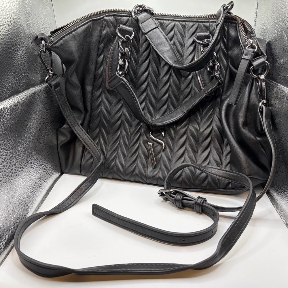 Simply Vera Vera Wang Black Quilted Shoulder Bag